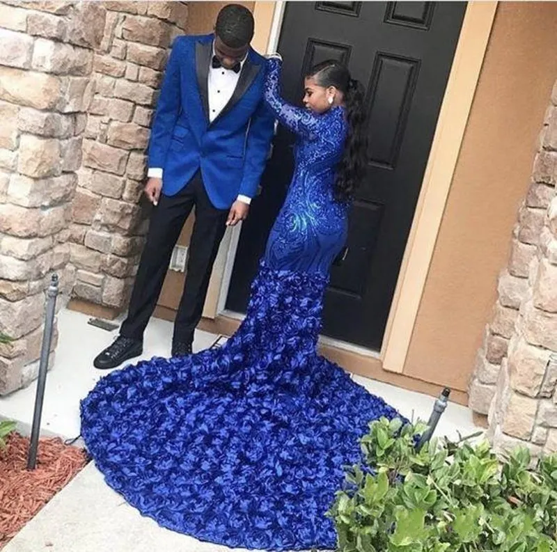 3D Flower Lace 2020 Long Prom Dresses, Long Sleeves Mermaid Design Prom Dresses 3D Flower Lace 2020 Long Prom Dresses, Long Sleeves Mermaid Design Prom Dresses