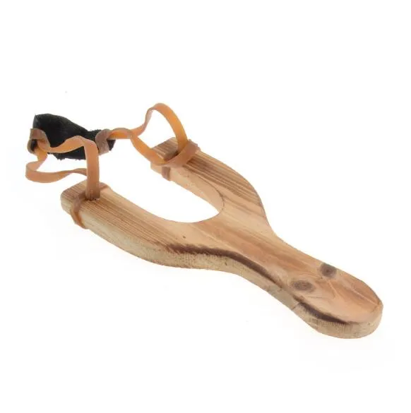 나무 재료 Slingshot 고무 문자열 재미있는 전통 아이 야외 슬링 샷 재미있는 슈팅 장난감 기념품 CCA10812 360pcs
