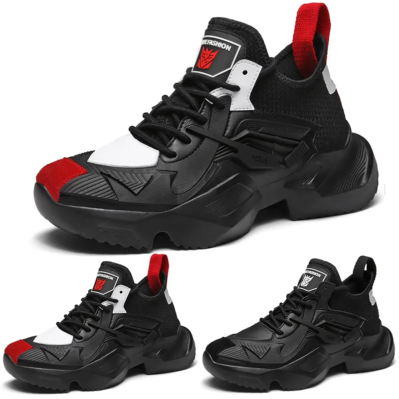 O transporte da gota Platform sneaker pattern1 macio preto vermelho almofada rendas menino homens brancos Running Shoes formadores Designer sapatilhas esportivas
