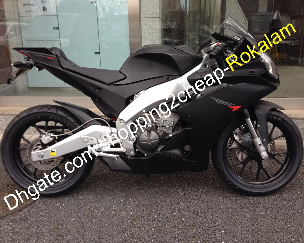 Per Aprilia RS4 125 Parti 2012 2013 2014 2015 RS4 50 12 13 14 15 Kit carenatura moto nero opaco (stampaggio ad iniezione)