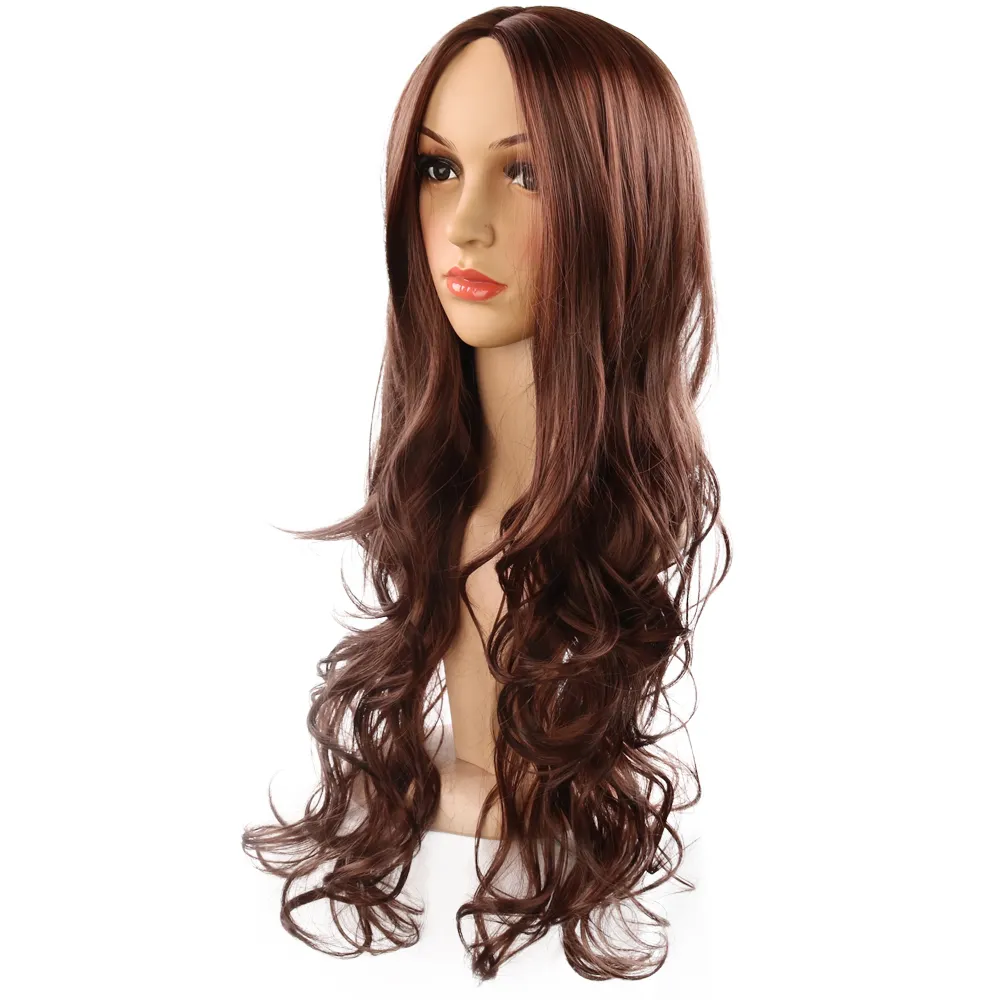 New Cross-border Long Chemical Fiber Hair Cover Wave Curly Style Fashion for European and American Wig Explosion Women