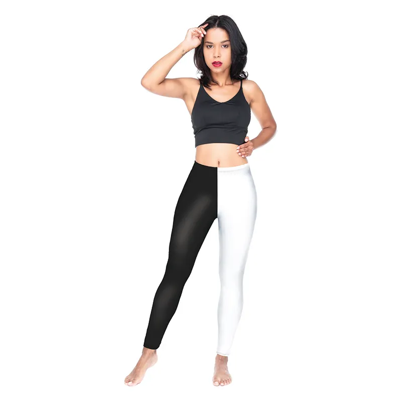 Acquistare Leggings Ragazze Gamba Nera Gamba Bianca 3D Stampa Digitale  Completa Allenamento Yoga Pantaloni Sportivi Donna Lunghezza Piena Jeggings  Lady Pantaloni Elastici Y54527 Economico | Consegna Veloce E Qualità |  It.Dhgate