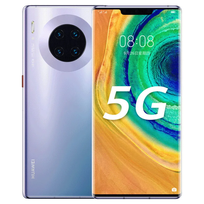 원래 Huawei Mate 30 Pro 5G 휴대 전화 8GB RAM 128GB 256GB 512GB ROM Kirin 990 Octa Core Android 6.53 "전체 화면 40.0MP AI NFC IP68 지문 ID 스마트 핸드폰