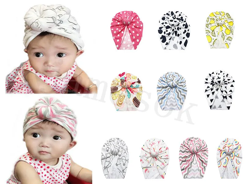 10 Stijlen Donut Tulband Hoed Kids Baby Baby Tulband Hoeden Baby Hoofdband Strik Outdoor Caps Kids Gift DC930