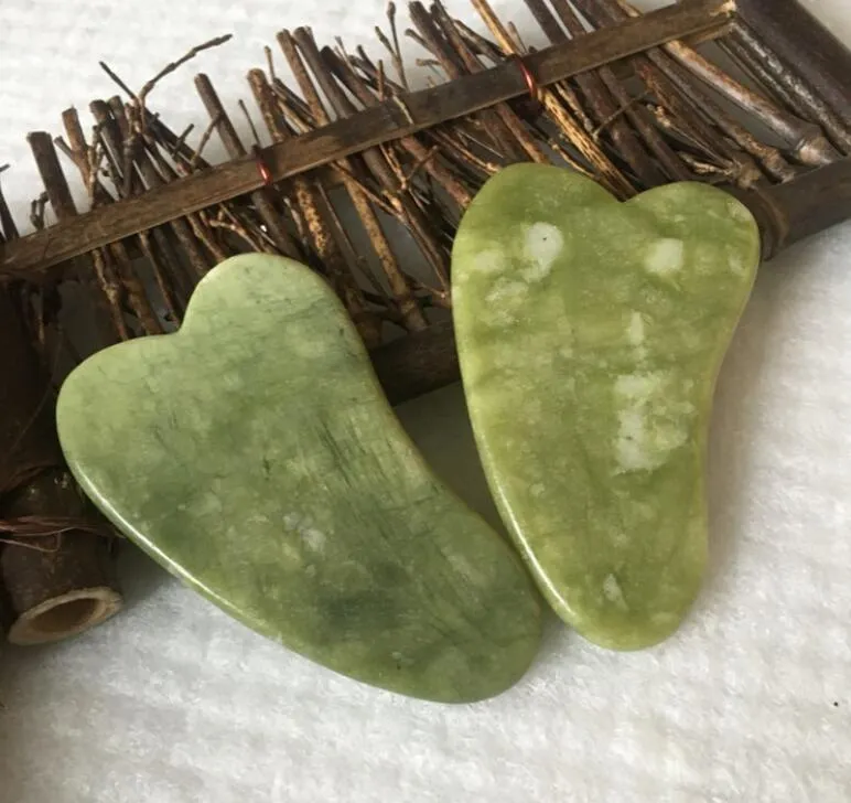 Natural Jade ferramenta de massagem Guasha Conselho Gua Sha Tratamento Facial Natural Jade Ferramenta Saudável Pedra Raspagem Cuidados DHL Free Ship