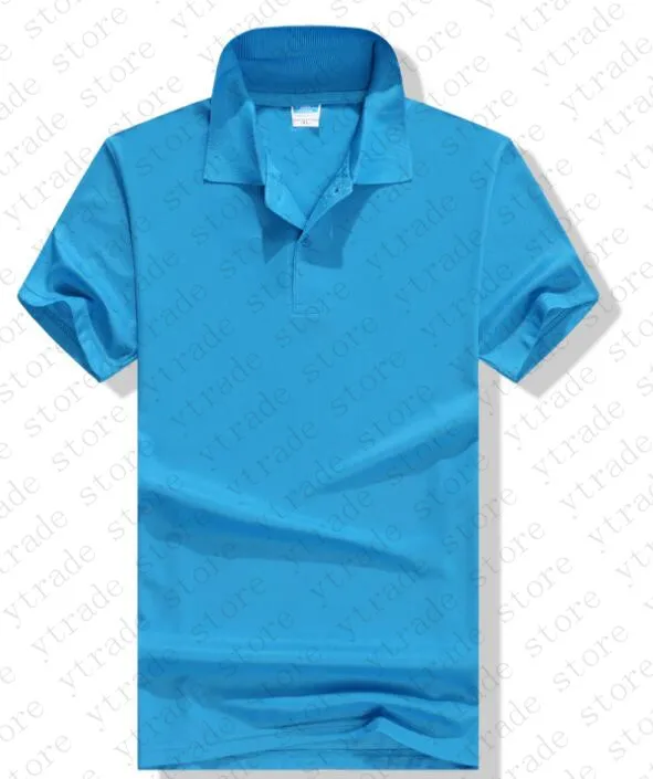 Homens Seca Rápida Camisetas Polo Sólido Roupas Academias T-shirt Fitness Africana Azul Azuis Ao Ar Livre Camisas Top Blank 0024