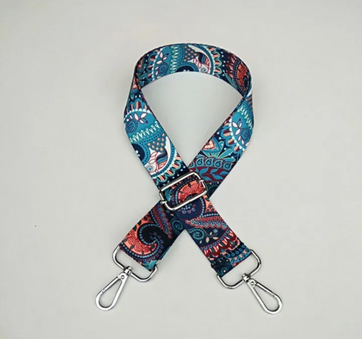 Nylon Colored Belt Bag Strap Accessories for Women Rainbow Adjustable Shoulder Hanger Handbag Straps Decorative chain bag2306