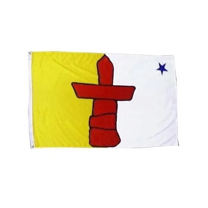 3x5ft Nunavut-Gebiet-Flagge, digital bedrucktes Polyester, alle Länder, für den Außenbereich, Innenbereich, Drop-Shipping, kostenloser Versand