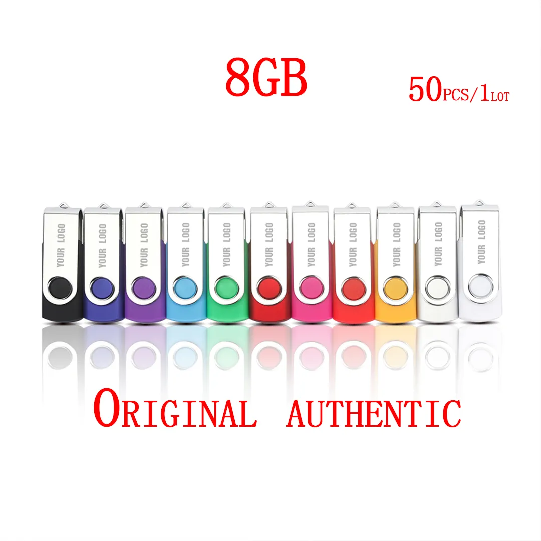 8GB usb flash drives swivel custom logo with factory price factory wholesale custom logo stock swivel memoria stick USB Gadgets pendri