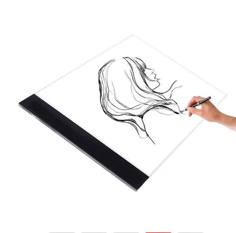 A4 LED Drawing Board art Light Box Tracing Stencil Graphic Tablet