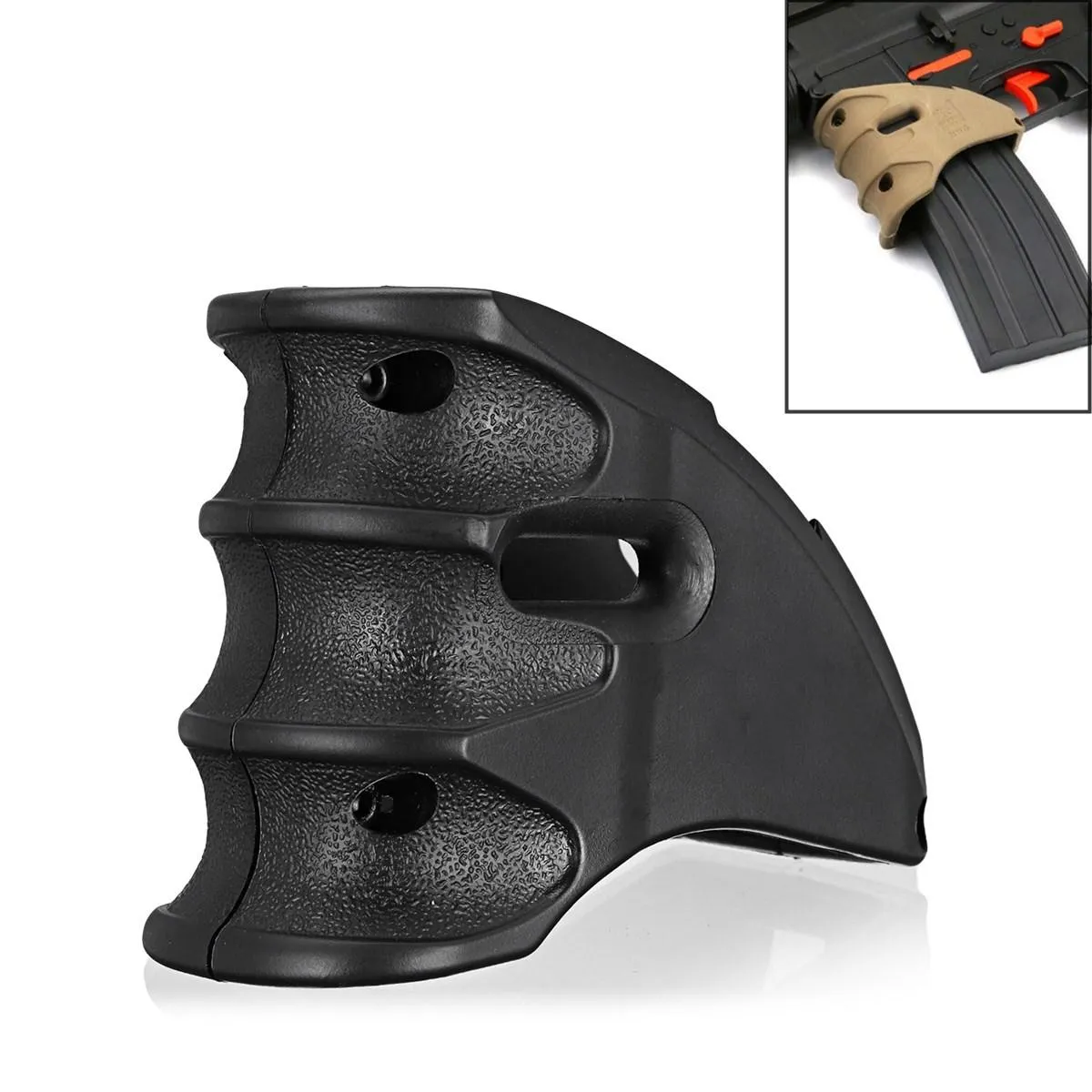 Pak voor AEG Tactical Black Nylon Front Handvat Gel Bal Bladers Water-Bomb Toy Grip Outdoor Shooters Sport Children Game Toy