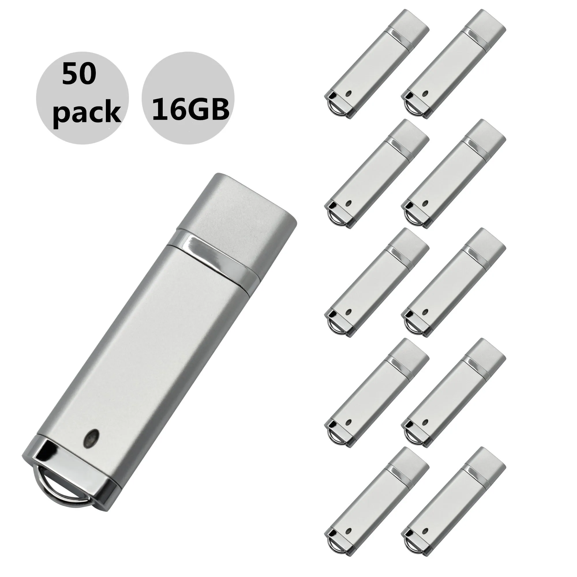 Bulk 50st 16 GB USB Flash Drives Lighter Design Flash Pen Drive Memory Stick Thumb STRALTER FÖR DATOR LAPPLED-indikator Multi-färg