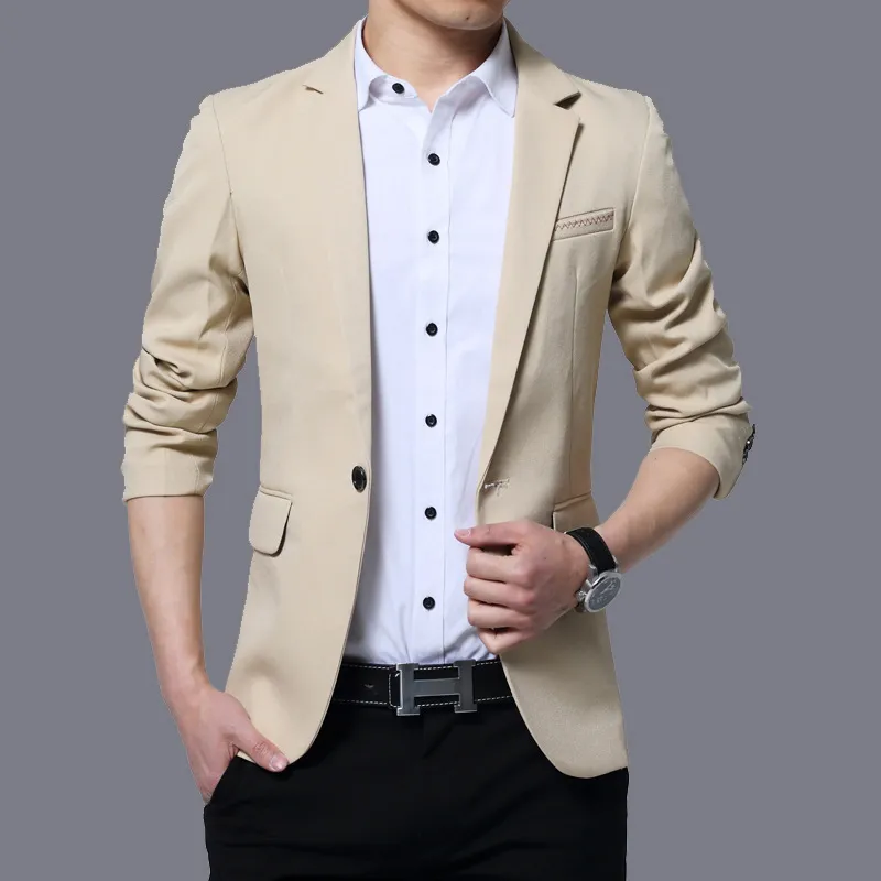Mens Casual Suit Jackets Fashion Casual Blazer Suit Jacket Groom Wedding For Men Business Blue And Black After The Slits S 5XL From Blueberry11 23.68 DHgate.Com