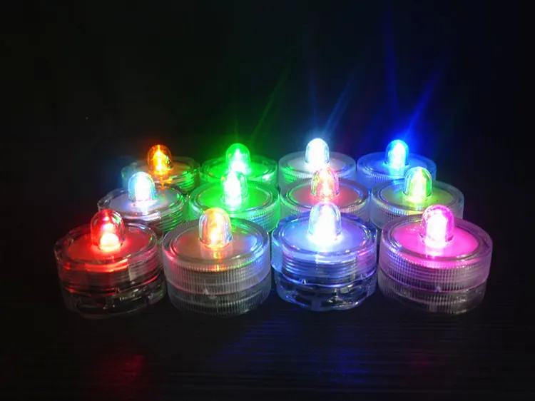 LED Waterproof Candle Lamp Fishbowl Aquarium Evening Bar Wedding Waterproof Electronic Candle Lamp Diving Lamp