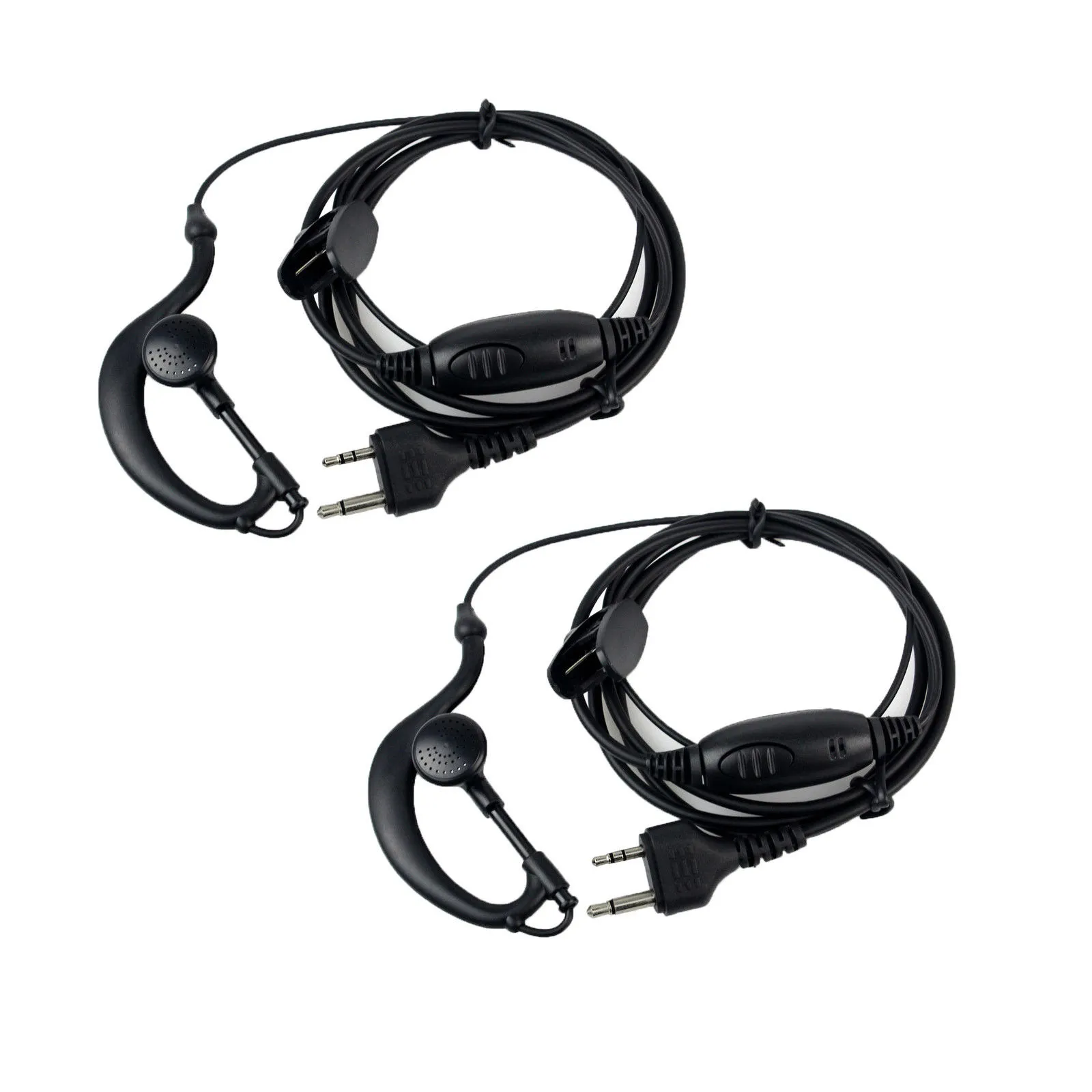 2 uds., Auricular en Forma de G, Auricular walkie Talkie de un