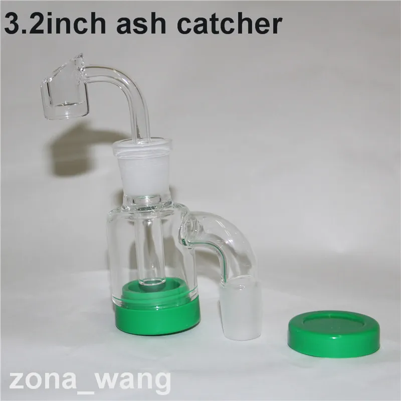 Catcher de cinzas de vidros de narguilé 14 18 mm Cinguezes articulares 45 graus ângulo de 90 graus Clear para tubos de gongue de petróleo de reciclador de vidro de água Rig Bong