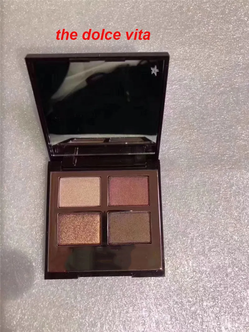 Märke 4 Färg Ögonskugga Palette Färgkodade Ögon Skuggor Glamourmusen Uptown Girl Dolce Vita Vintage Vamp