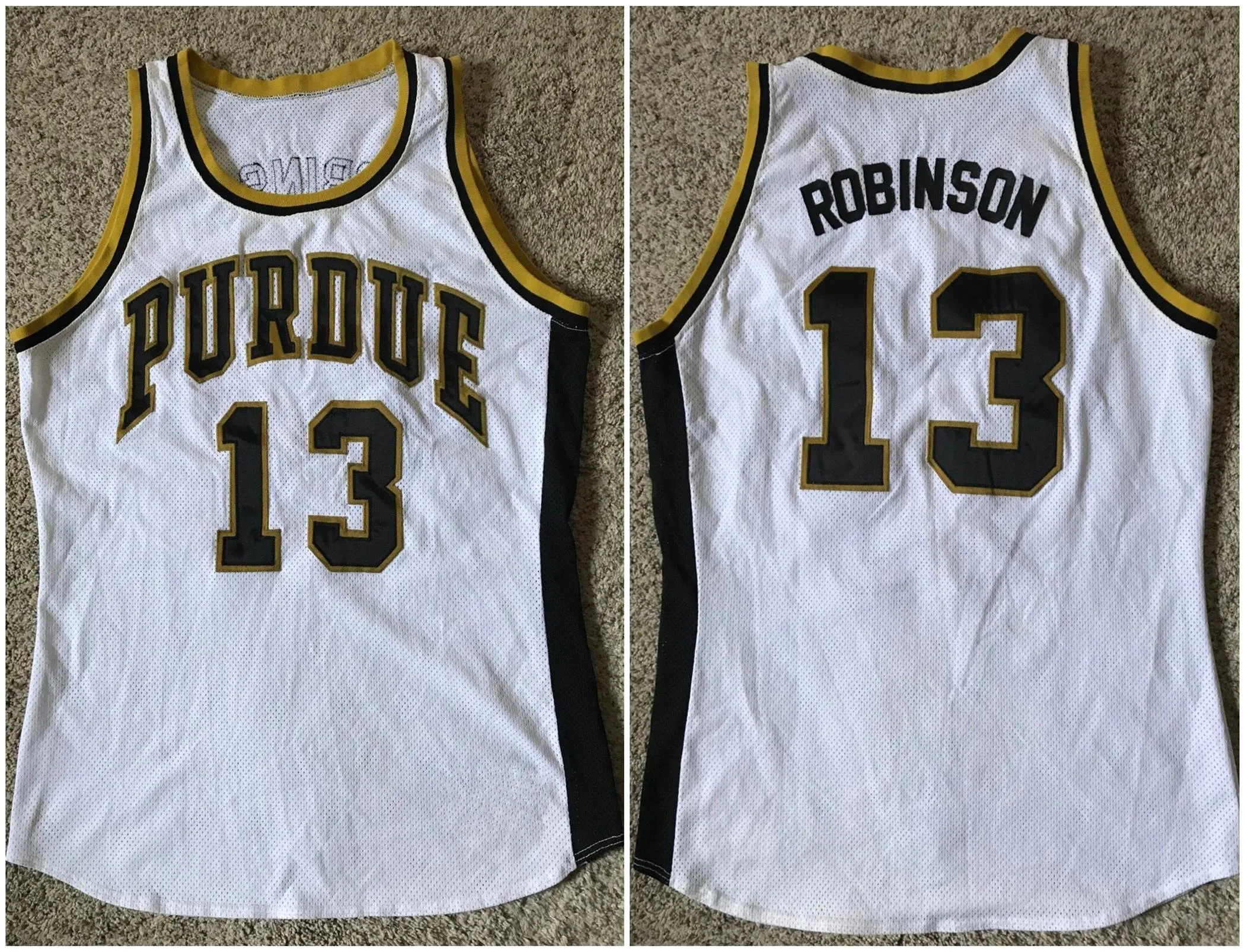 # 13 Glenn Robinson Purdue rétro Boilermakers College Retro Basketball Jersey Mens Cousu Personnalisé Numéro Nom Maillots