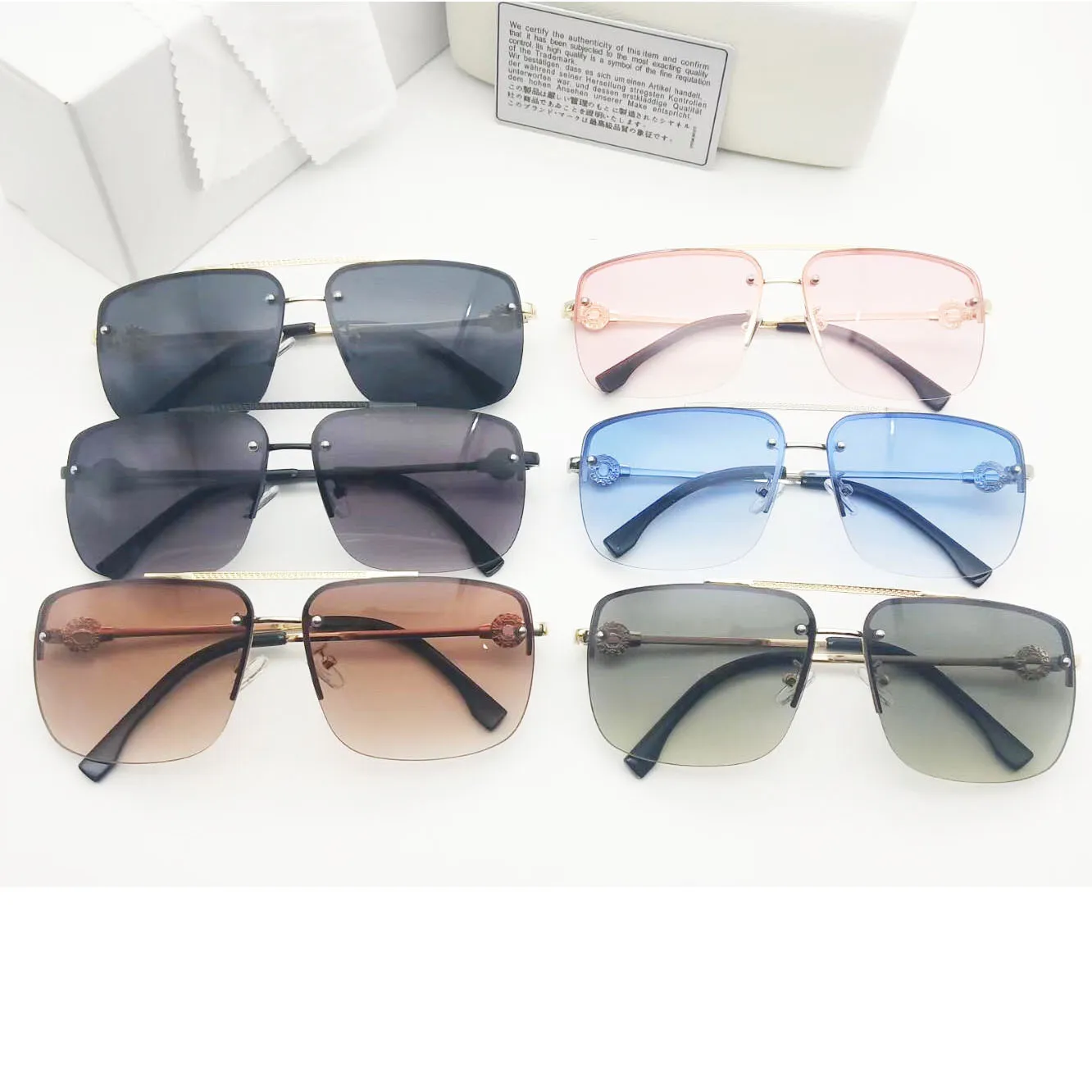 Explosions-Sonnenbrille mit Metallrahmen für Damen und Herren, NICE FACE-Brille, Sonnenblende, Marken-Reitbrille, hohe Qualität, 3 Farben