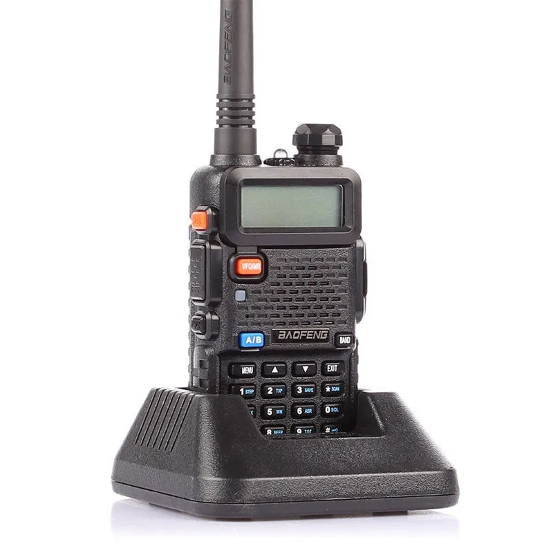 2 stks Baofeng UV-5R 2 Way Ham Radio Walkie Talkies VHF UHF Dual Band 128 Kanaal