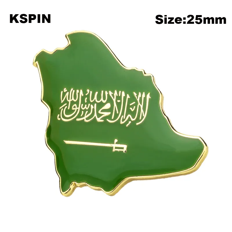 Saudi Arabia Badge Symbol Pin Metal Badges Decorative Brooch Pins for Clothes Brooch Jewelry XY0594