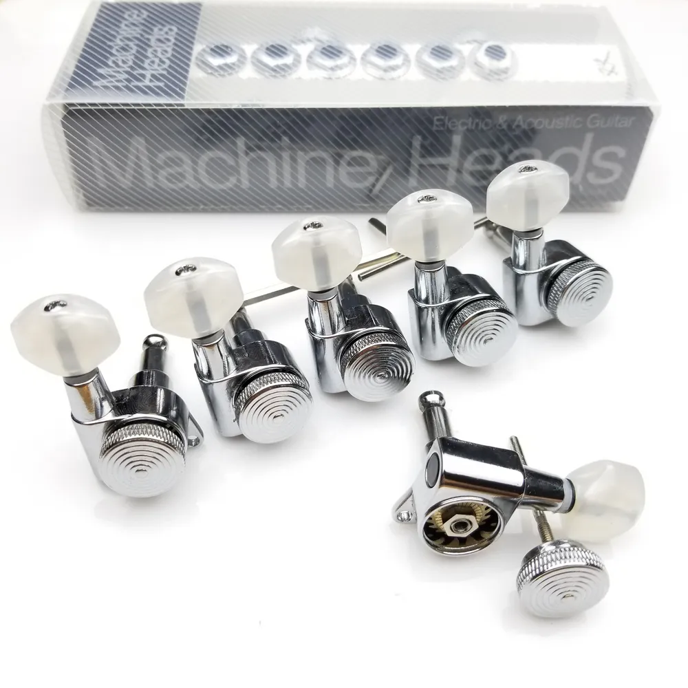 Guitar Locking Tuners Silver Electric Guitar Machine Heads Tuners JN-07SP Lock Tuning Pegs