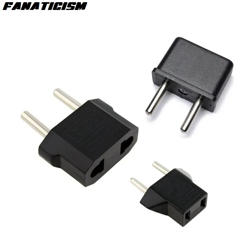 Fanatism Euroe AC Power Electrical Plug Universal Travel Charger Converter Adaptador US till EU-kontakt Adapter Transfer Plug Socket Converter