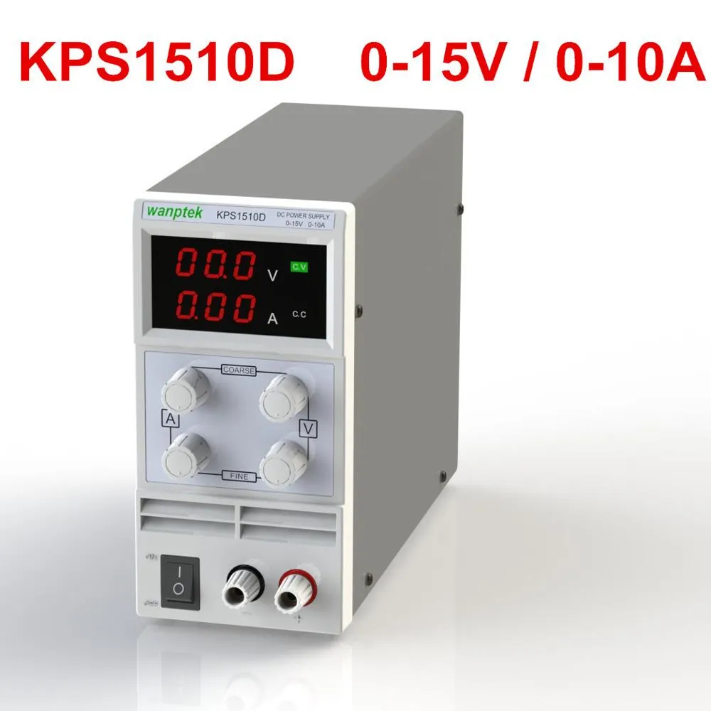 Freeshipping KPS605DF 0-15V 0~10A小型DC電源スイッチングディスプレイ3桁LedPrecision可変調整可能AC 110V / 220V 50 / 60Hz