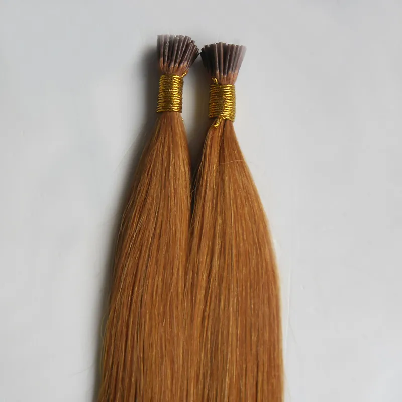 100g Brazilian virgin Keratin Bonded I Tip Hair Extension 100% Remy European Natural Fusion Human Hair Extensions 100g Remy Hair