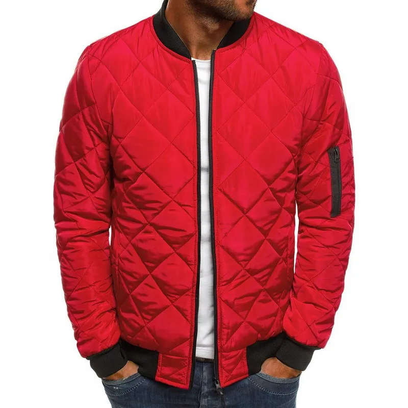 Packbare Jacke mit Reißverschluss für Herren, Mantel für Herren, Jaqueta, leicht, winddicht, für Herren, solide, lässige Passform, Outdoor-Mäntel