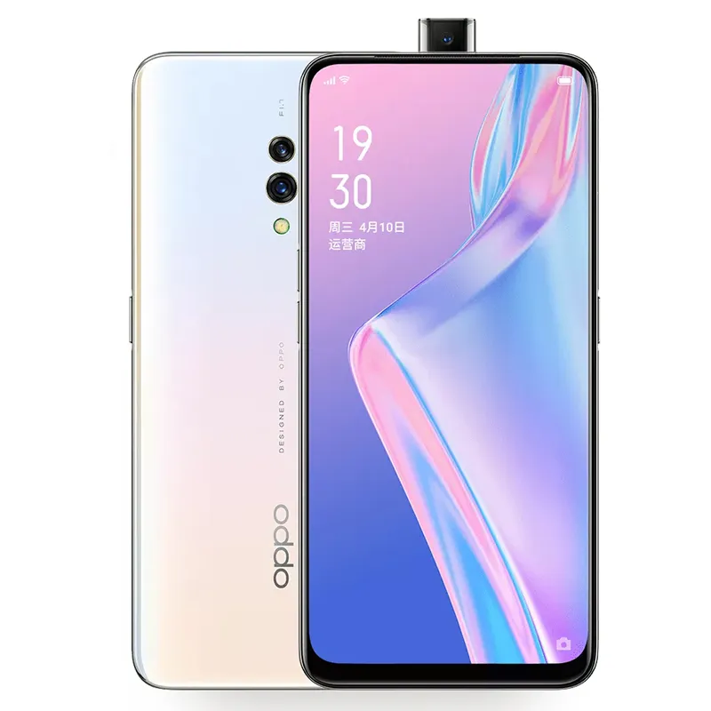 Téléphone portable d'origine Oppo K3 4G LTE 8 Go de RAM 128 Go de ROM Snapdragon 710 Octa Core 16.0MP AI 3765mAh Android 6.5" AMOLED Plein écran ID d'empreintes digitales Visage Smart Mobile Phone