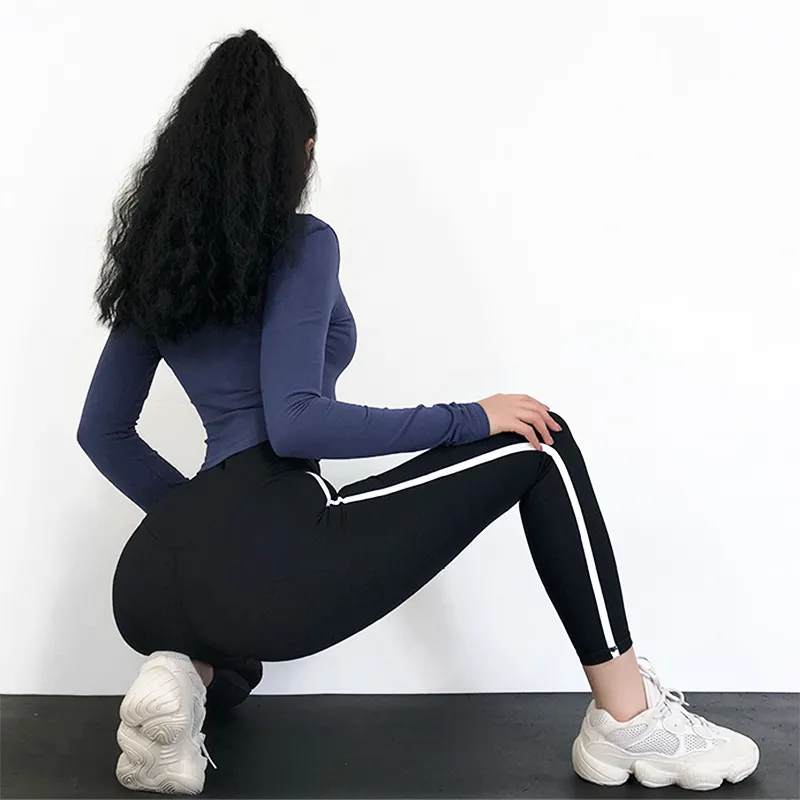 High Waisted Red Moto Fitness Yoga Pants For Women Big Booty Gym