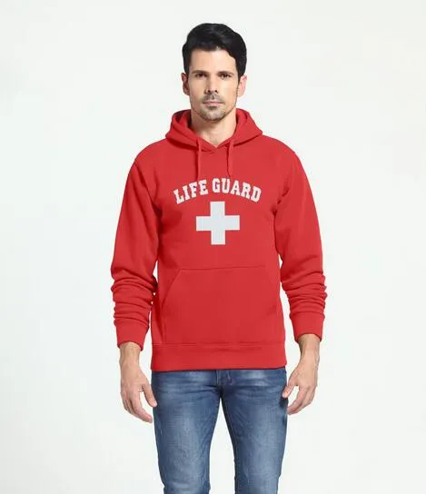 Acquistare Autunno E Inverno 3 Side Print Lifeguard Uomo Felpa Con  Cappuccio Felpa Rossa Life Guard New Unisex S 5XL Economico | Consegna  Veloce E Qualità | It.Dhgate