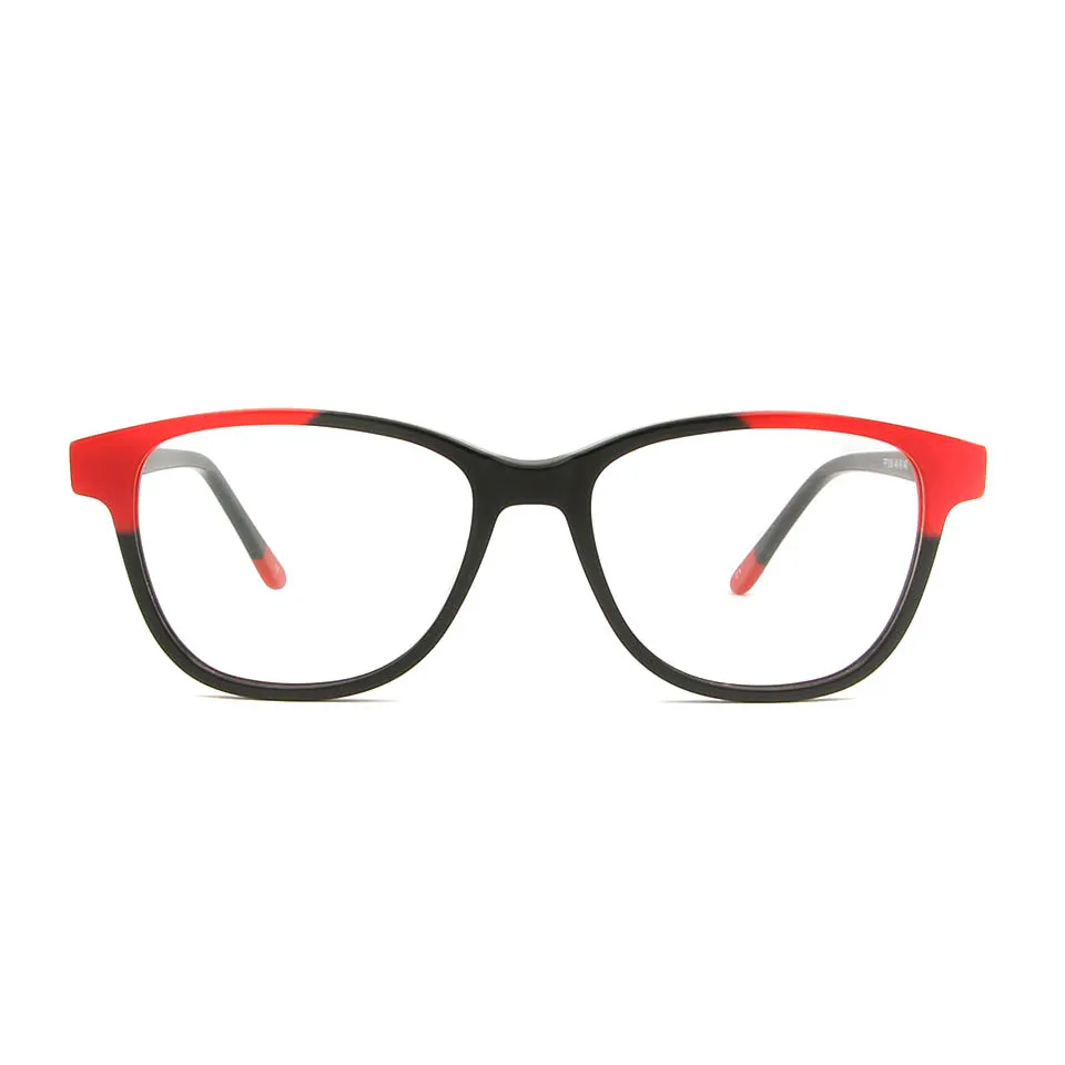 Occhiali da vista in acetato all'ingrosso Montature per occhiali da vista in stile di lusso Occhiali da vista multicolori eleganti da donna con miopia quadrata