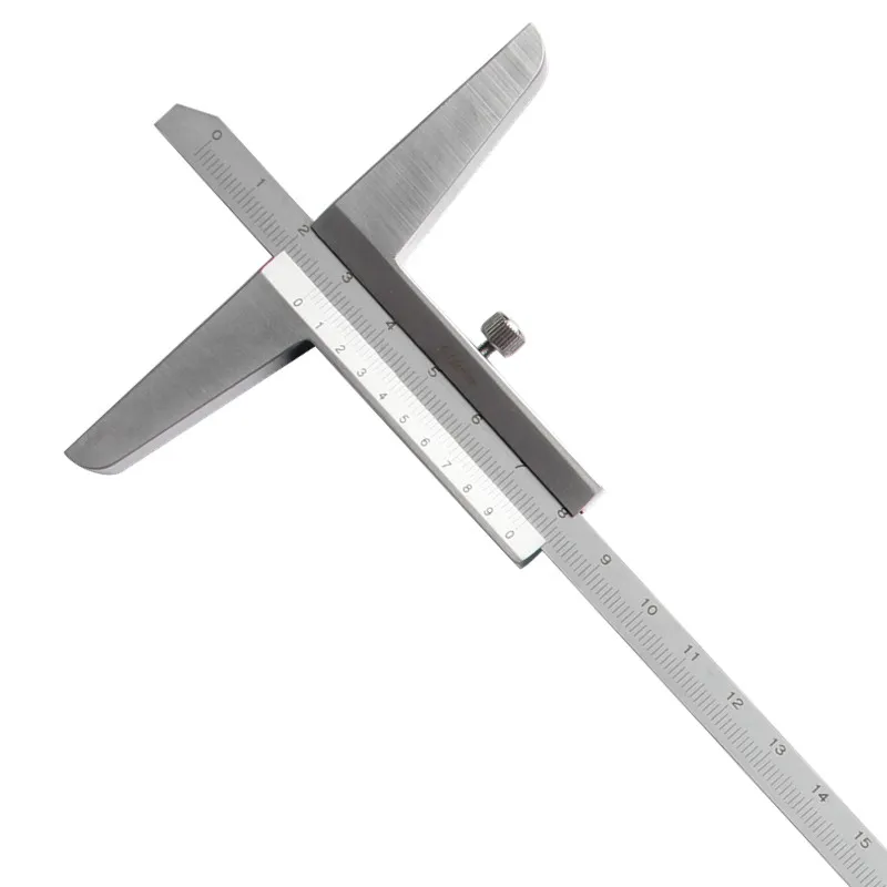 Freeshipping 12" 0-300mm Depth Vernier Caliper 0.02mm Carbon Steel Metric Gauge Micrometer Measuring Tools