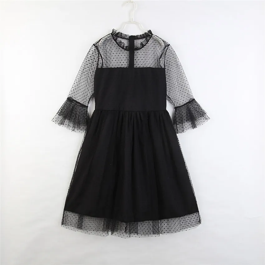Outfits Mommy And Me Family Matching Clothes Black Lace Dress