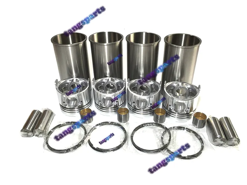 Ny 4D95 Cylinder Overhaul Liner Kit PC130-7 för Komatsu med kolvringar Clips och Liner Kit