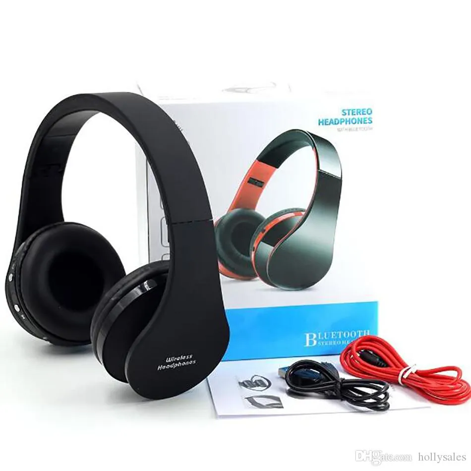 NX-8252 Fällbar trådlös Bluetooth Stereo Headphone Headset med MIC-handfree för iPhone 12 / iPad 10.2 / Samsung S20 med grossistpris