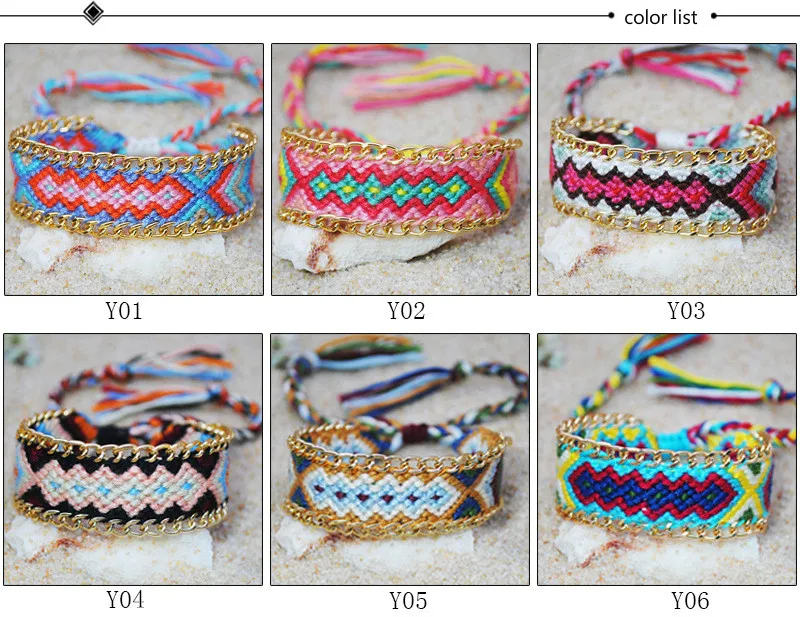 String Bracelets for Women Boho Waterproof Braided Bracelets Pack