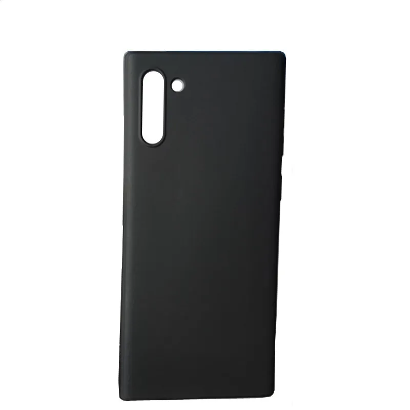 Svart Matte Soft TPU Case Cover för Samsung Galaxy Note 10 Not 10+ S10 Plus S10E S10 5G S8 S9 Plus M10 M20 M30 280PC / Lot