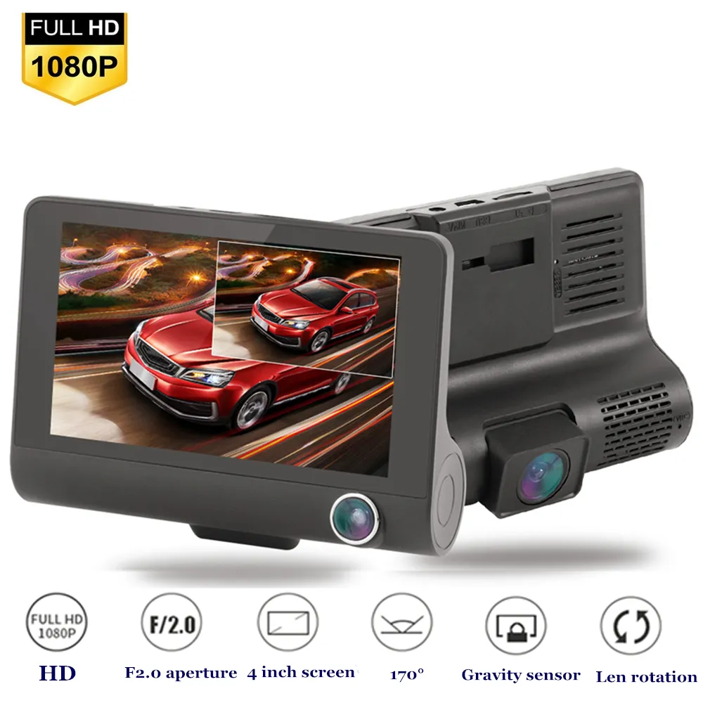 Даш Cam камера автомобиля DVR 1080P HD автомобильный видеорегистратор 4k камеры автомобиля Wifi ночного видения 170 Wide Angle G-датчик вождения Recorde