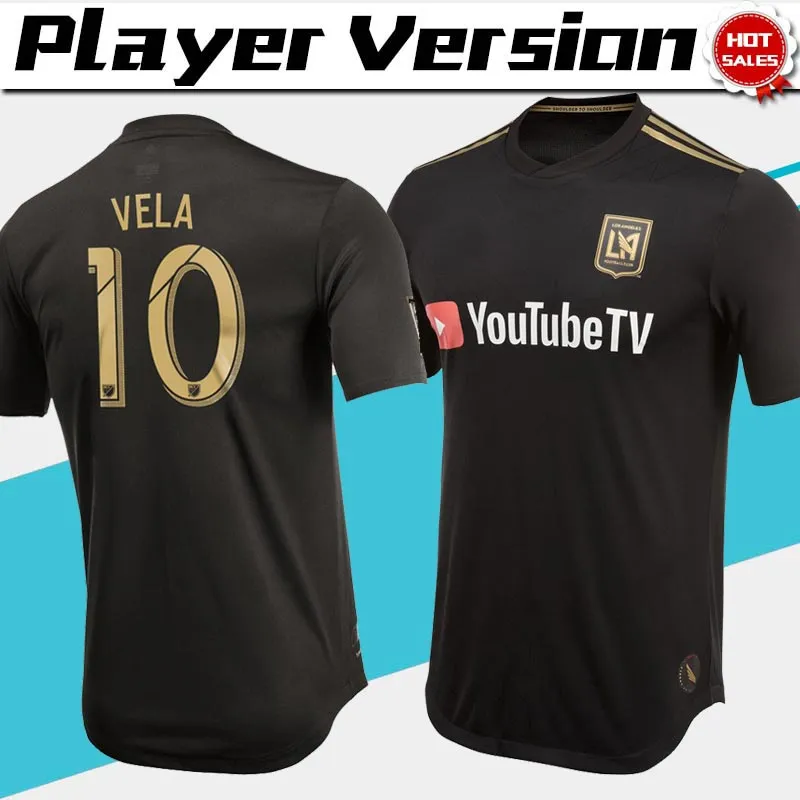 MLS Player Versión Los Angeles FC Home Soccer Jersey 2019 10 VELA Los