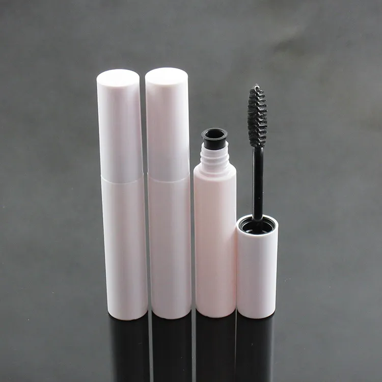 Großhandel: 8 ml leere, nachfüllbare Flasche für kosmetische Eyeliner-Flüssigkeit aus weißem Kunststoff, 10 ml Mascara-Tube, Behälter für Wimperncreme