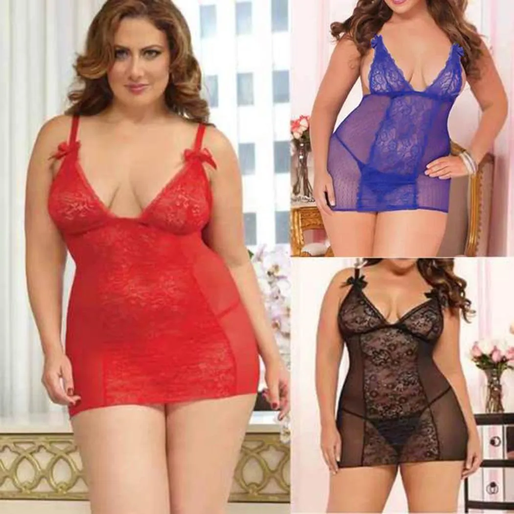 Lace Babydoll Lingerie Set with G-Strings for Women Plus Size 3XL in Red Black Blue from Dhgate Sexy Set - price 4.07 Lace Babydoll Lingerie Set with G-Strings for Women Plus Size 3XL in Red Black Blue from Dhgate Sexy Set - price 4.07