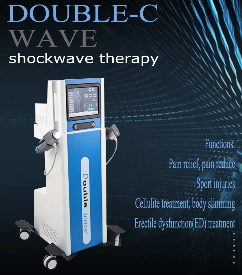Skönhetshälsa Låg intensitet Shock Wave Machine för Ed Physical Shockwave Therapy Behandling