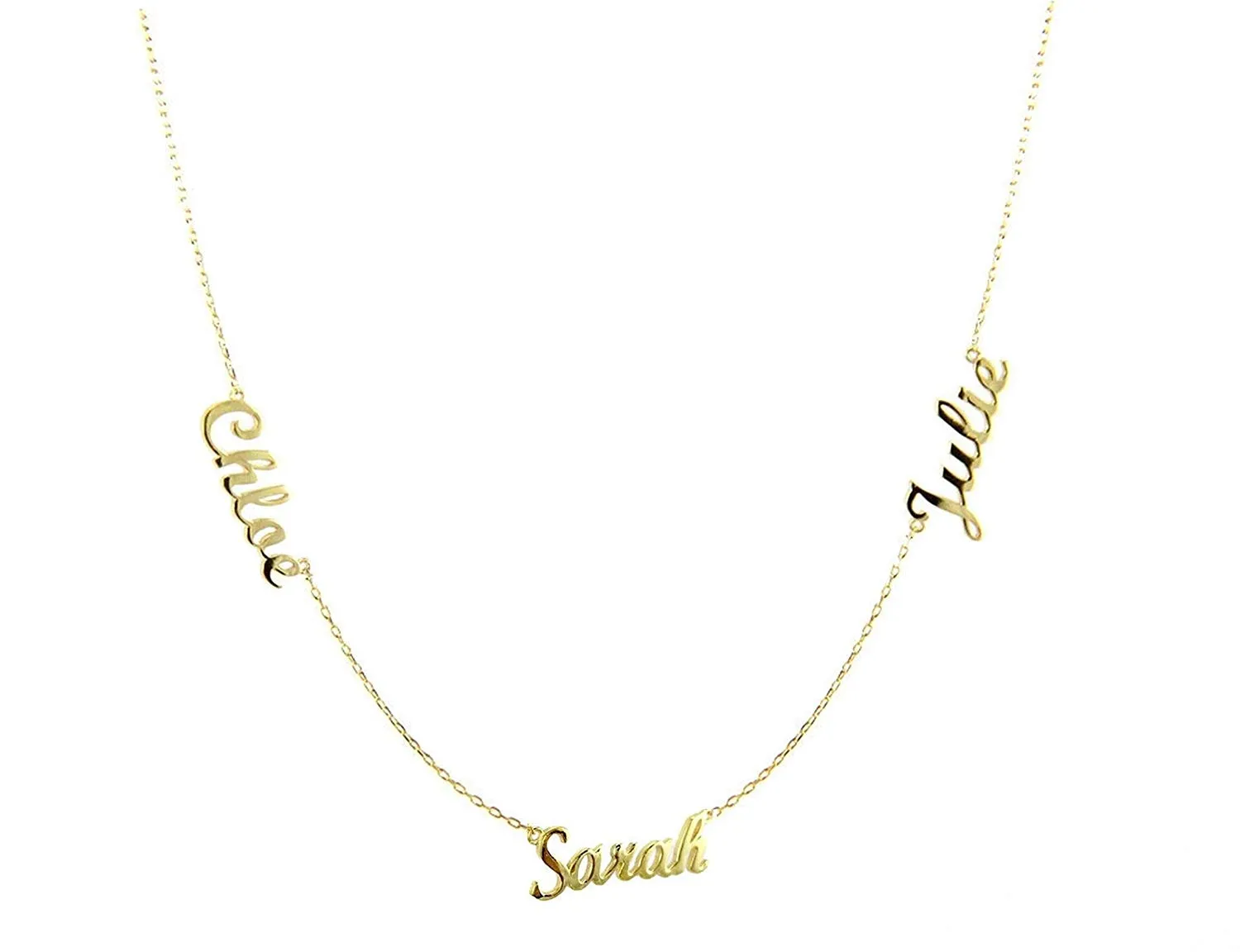 Drei Namen Halskette Custom Personalisierte gefüllt gestapelt für Frauen und Sterling Silber Chokers Mädchen abgefallen Schmuck Geschenk