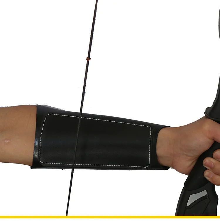 Genuine Cowhide Leather Arm Guard For Archery, 22x8x12cm, Protective
