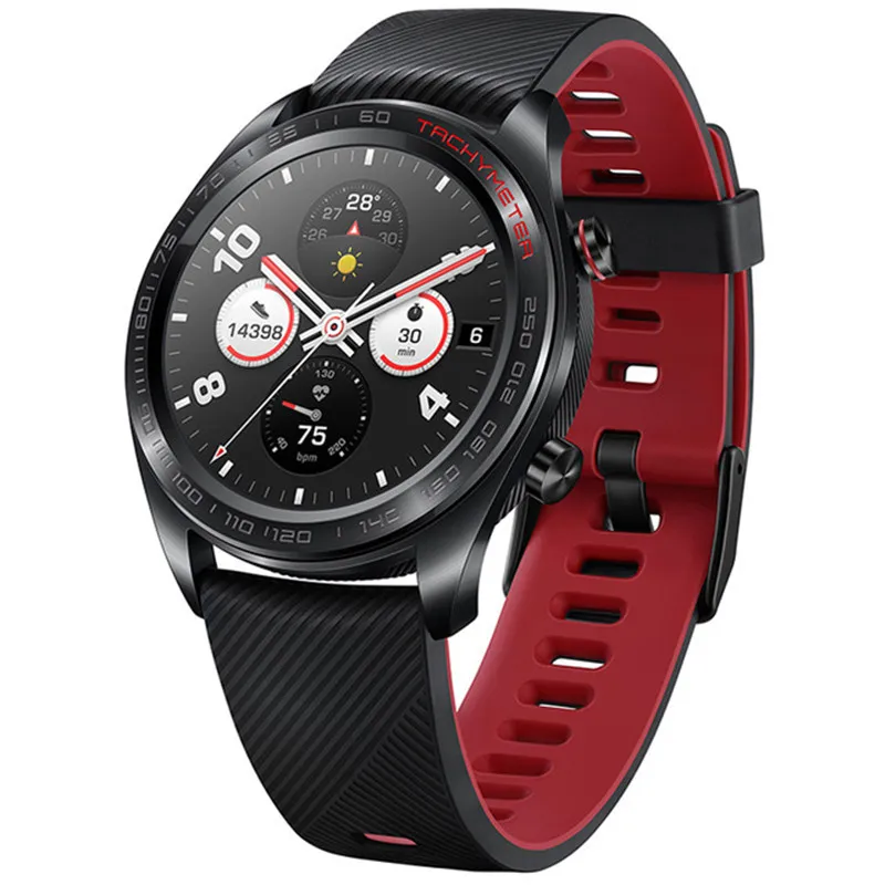 Original Huawei Honor Watch Magic Smart Watch GPS NFC Heart Rate Monitor Sport Tracker Armbandsur för Android iPhone IOS Vattentät klocka