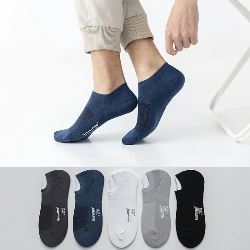 Männer Socken Harajuku Solide Unsichtbare No Show Sommer Mesh Baumwolle Atmungsaktiv Rutschfeste Dünne Jungen Casual Low Cut Boot