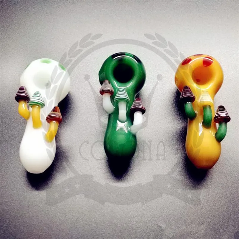 Tubos de mão de fabricação de vidro, colher tubo incrível heady hitman recycler vidro artesanato cinza catacher